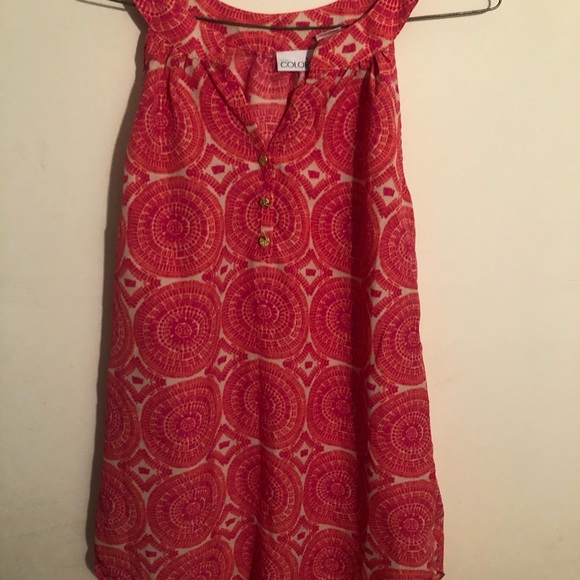 Color size s sleeveless multicolored blouse - Picture 2 of 8